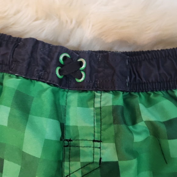 Mojang Minecraft Boy's Swim Trunk Shorts - Picture 3 of 5